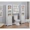 Alaterre Furniture Dorset 27"W x 29"H Wall Mounted Bath Storage Cabinet with Two Open Shelves ANVA75WH - alternate 4